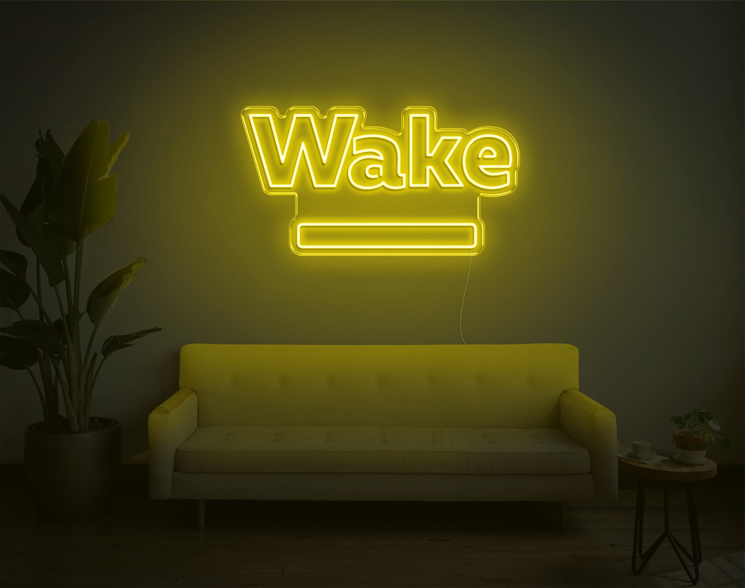 Wake LED Neon Sign