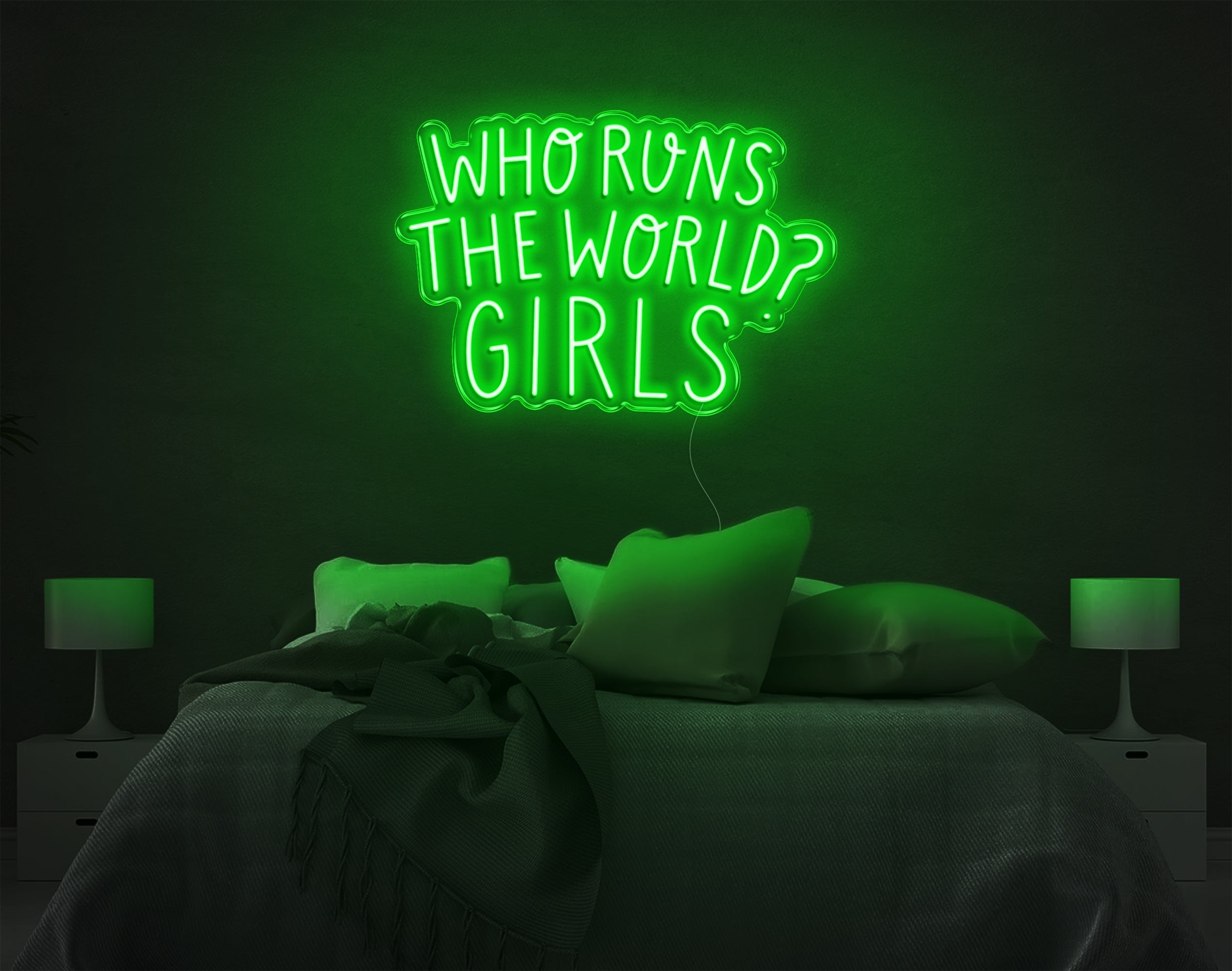 Who Runs The World Girls LED Neon Sign