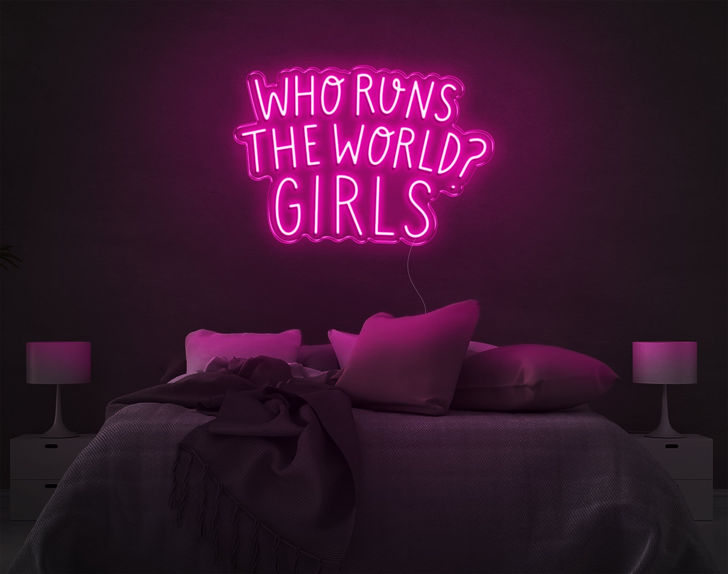 Who Runs The World Girls LED Neon Sign