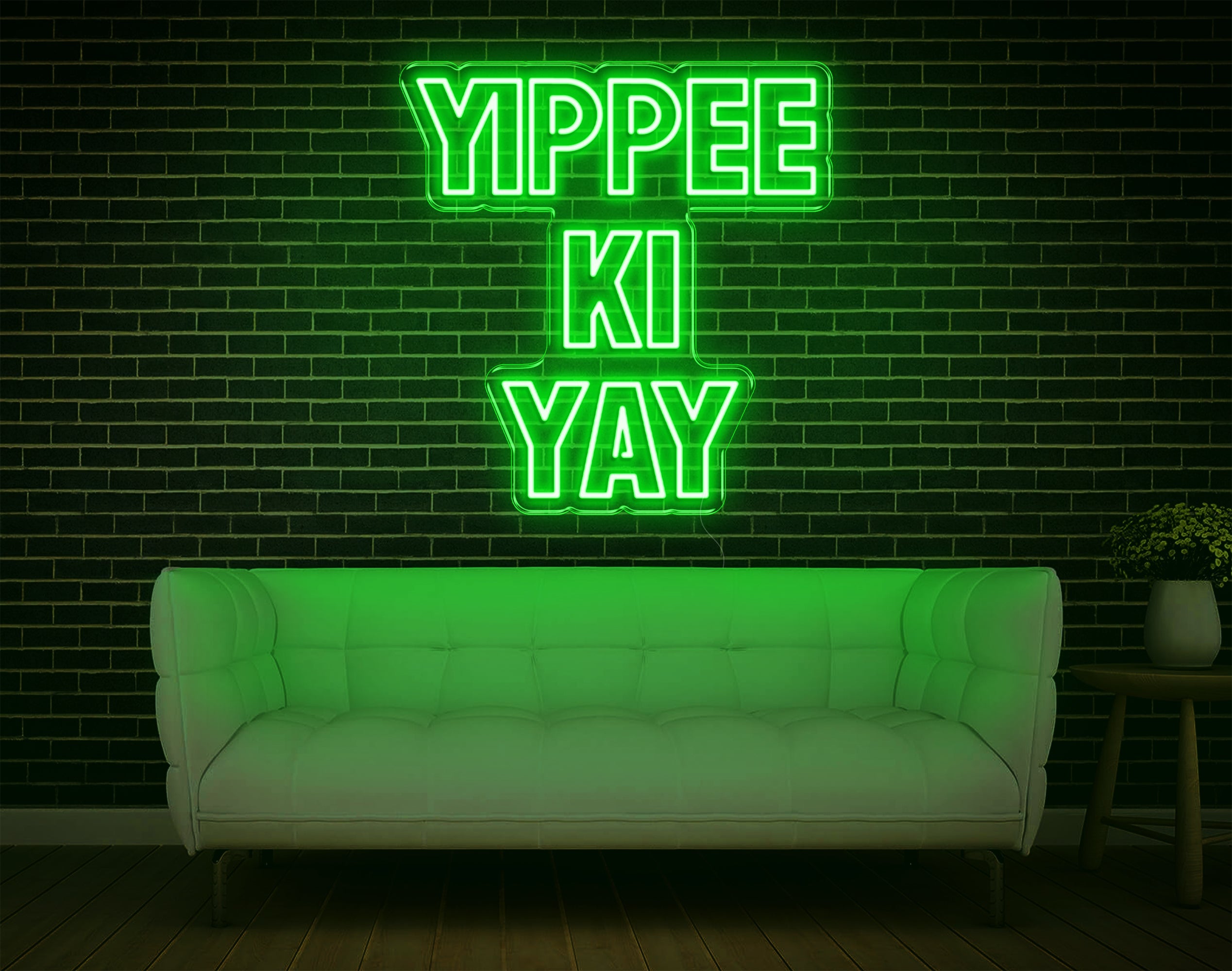 Yippee Ki Yay LED Neon Sign