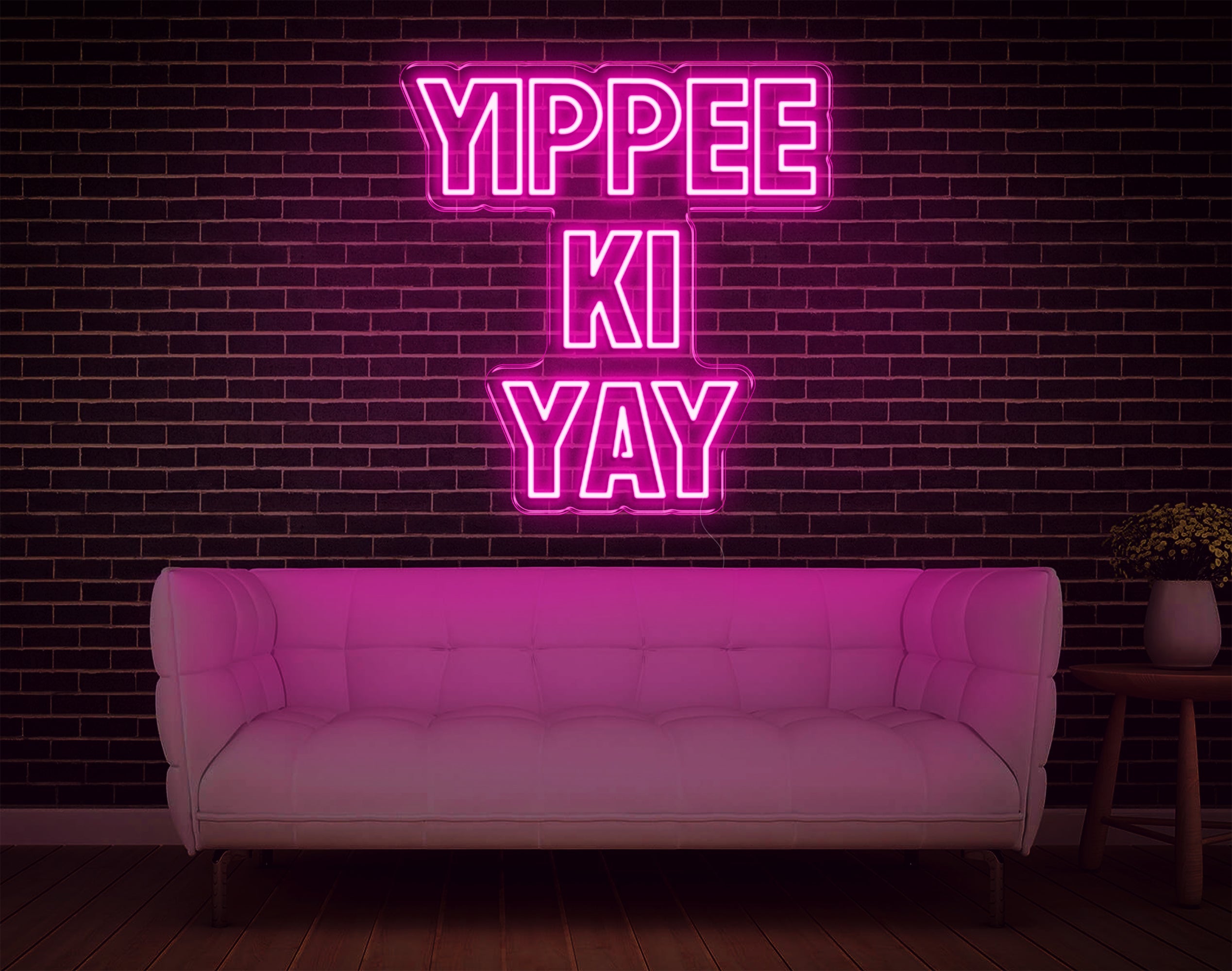 Yippee Ki Yay LED Neon Sign