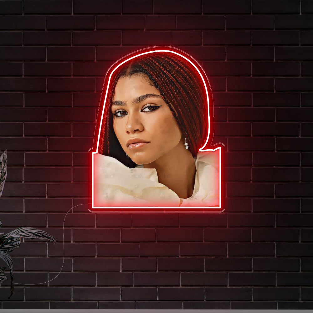 Zendaya Neon Art