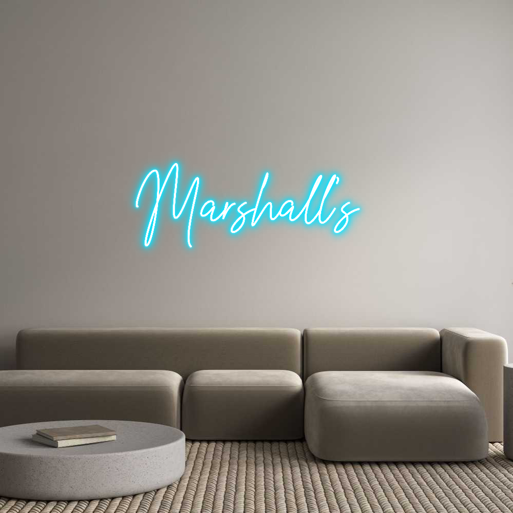 Custom Neon Text - Marshall’s