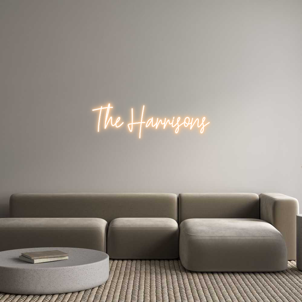 Custom Neon Text - The Harrisons