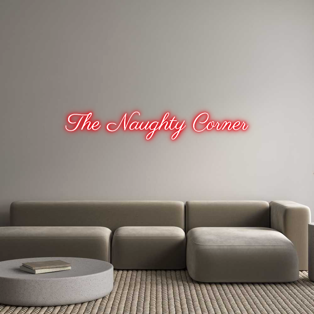 Custom Neon Text - The Naughty C...