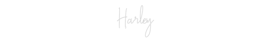 Custom Neon Text - Harley