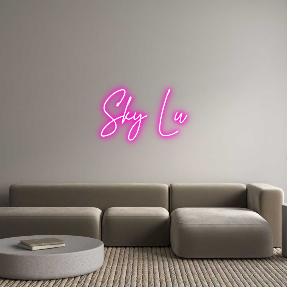 Custom Neon Text - Sky Lu