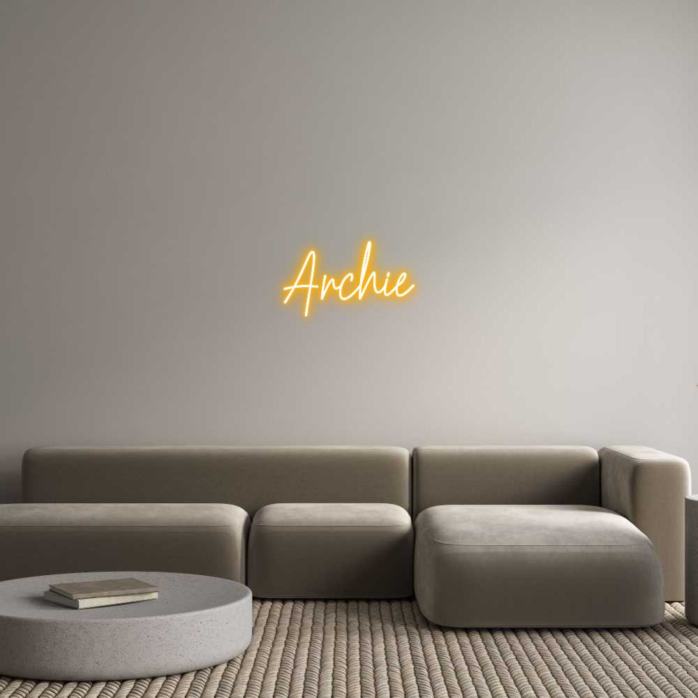 Custom Neon Text - Archie