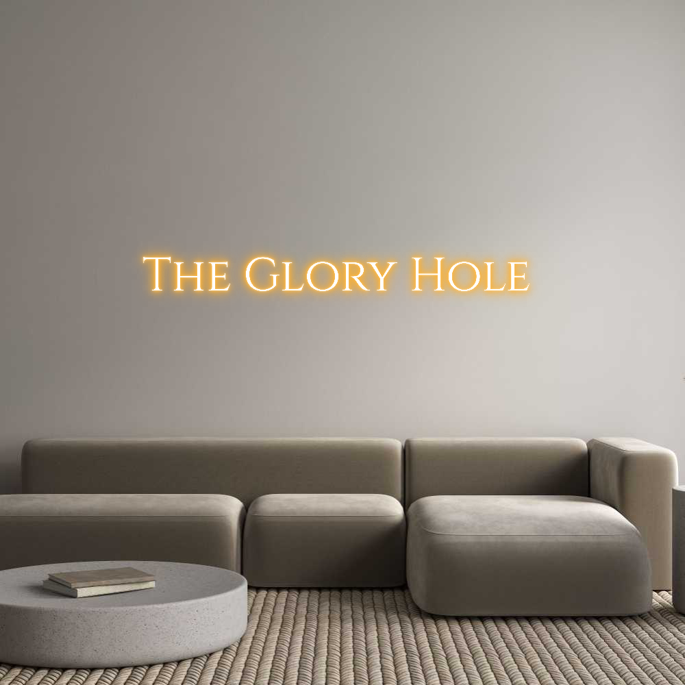 Custom Neon Text- The Glory Hole