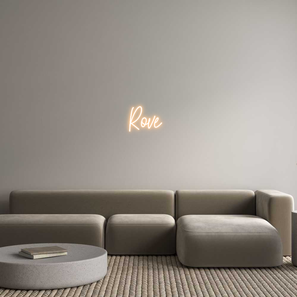 Custom Neon Text - Rove