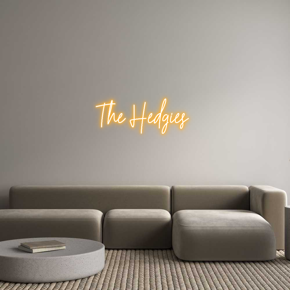 Custom Neon Text - The Hedgies