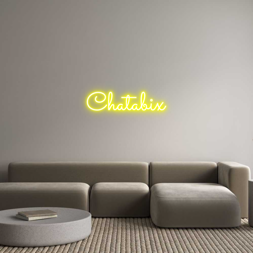 Custom Neon Text - Chatabix