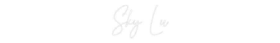 Custom Neon Text - Sky Lu