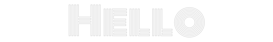 Custom Neon Text - Hello