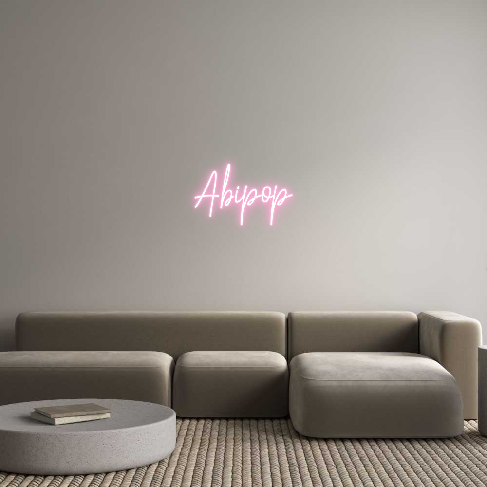 Custom Neon Text - Abipop