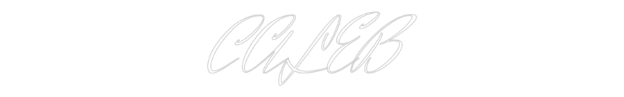 Custom Neon Text - CALEB