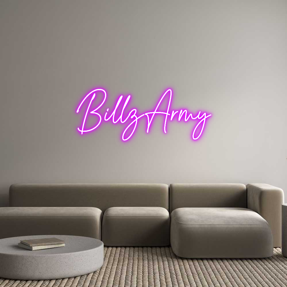 Custom Neon Text - BillzArmy