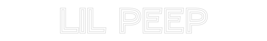 Custom Neon Text - LIL PEEP