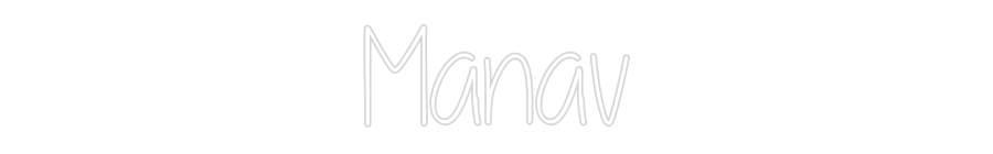 Custom Neon Text - Manav