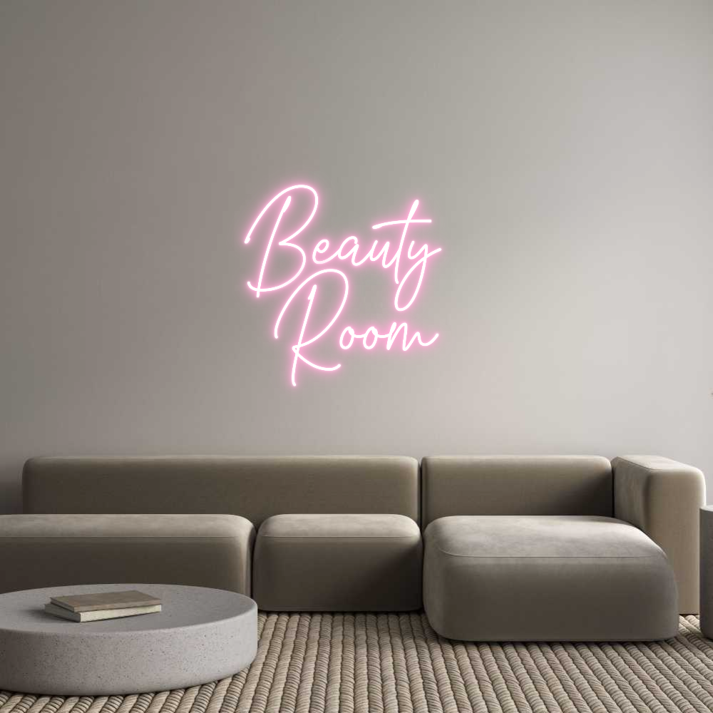 Custom Neon Text - Beauty 
Room