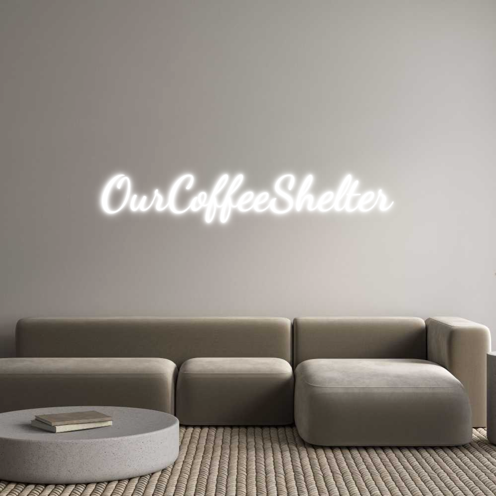 Custom Neon Text - OurCoffeeShel...