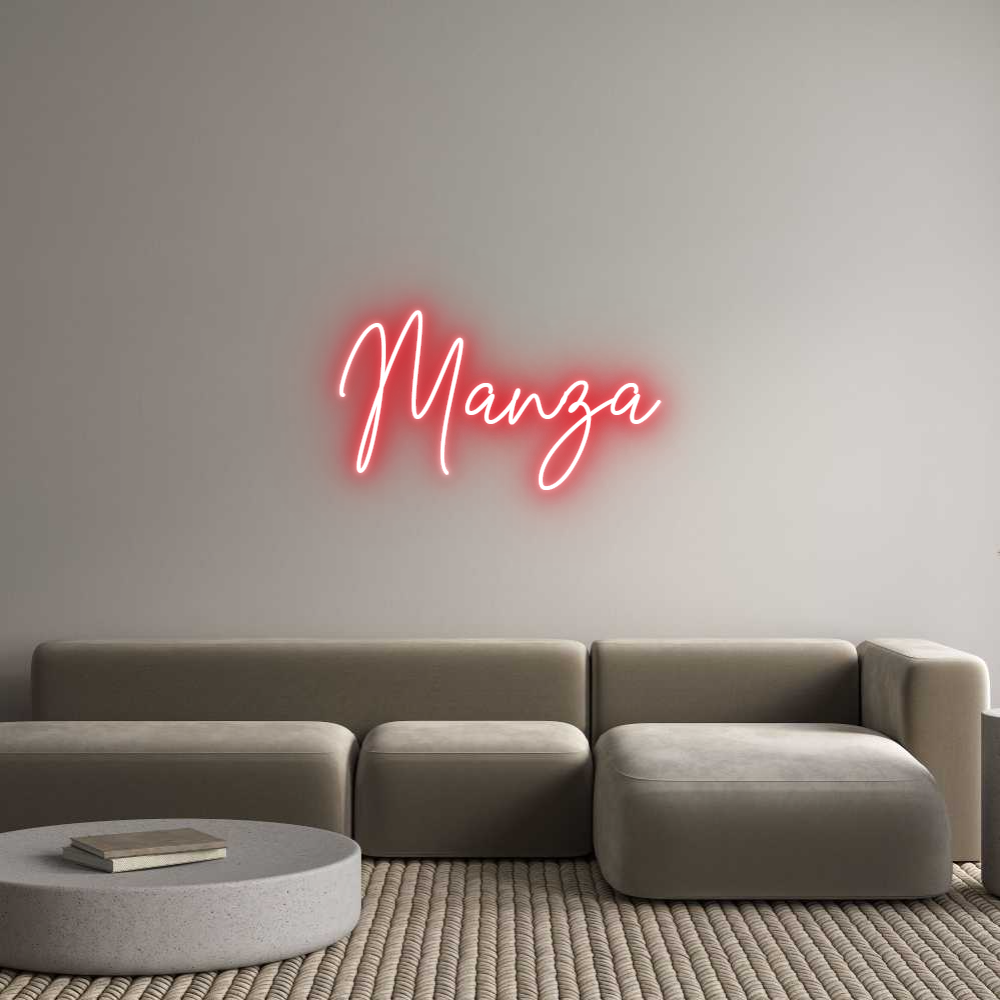 Custom Neon Text - Manza