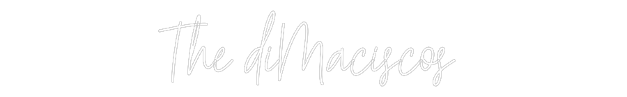 Custom Neon Text - The diMaciscos