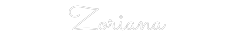 Custom Neon Text - Zoriana