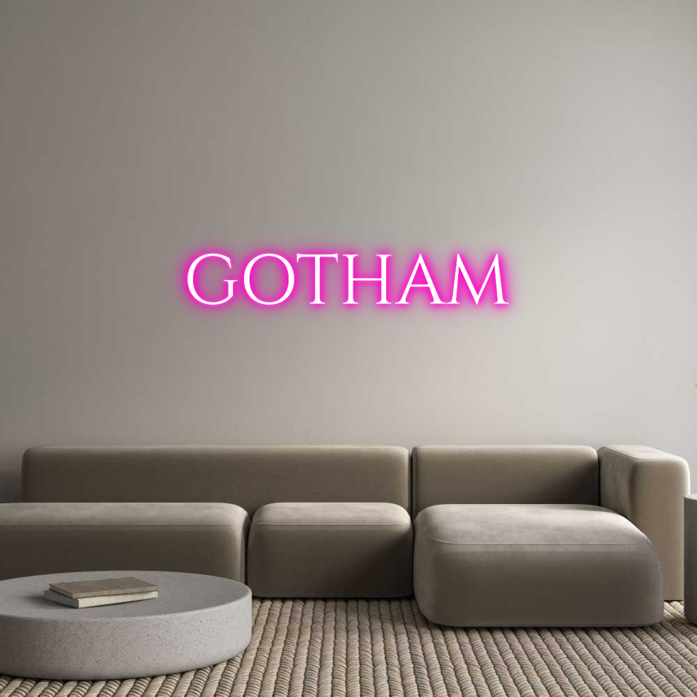 Custom Neon Text- GOTHAM