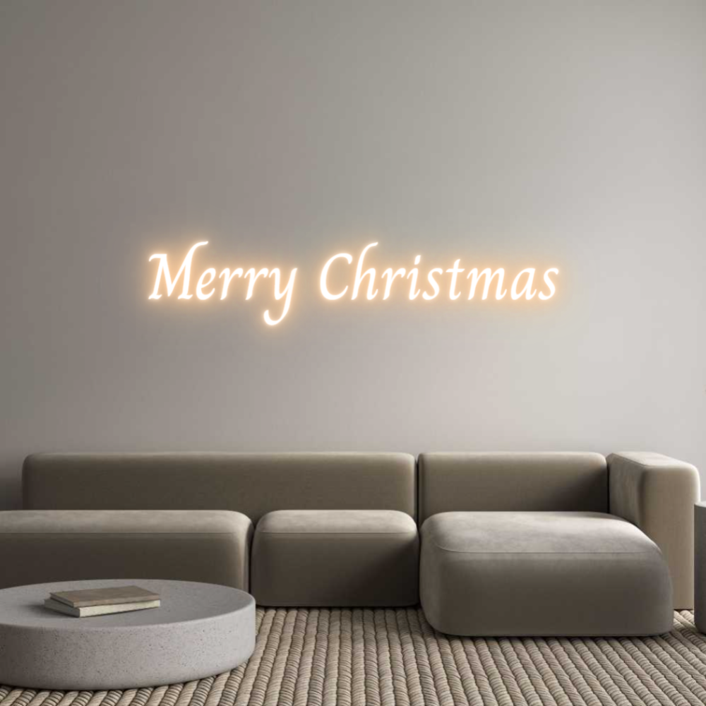 Custom Neon Text- Merry Christmas