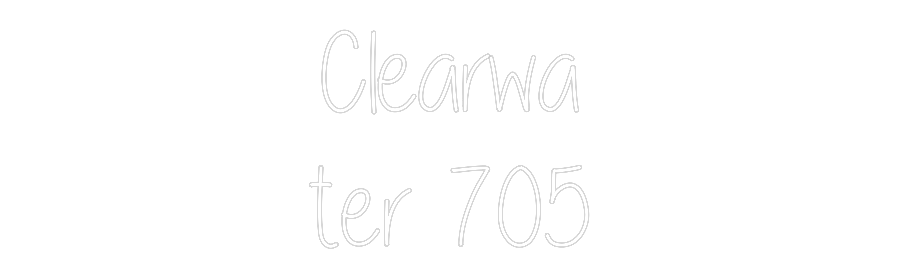 Custom Neon Text - Clearwa
ter ...