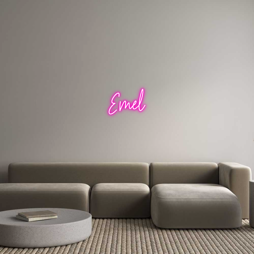 Custom Neon Text - Emel