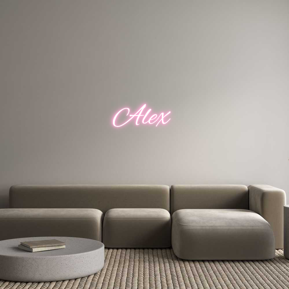 Custom Neon Text - Alex