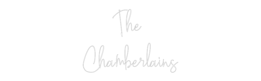 Custom Neon Text - The 
Chamber...