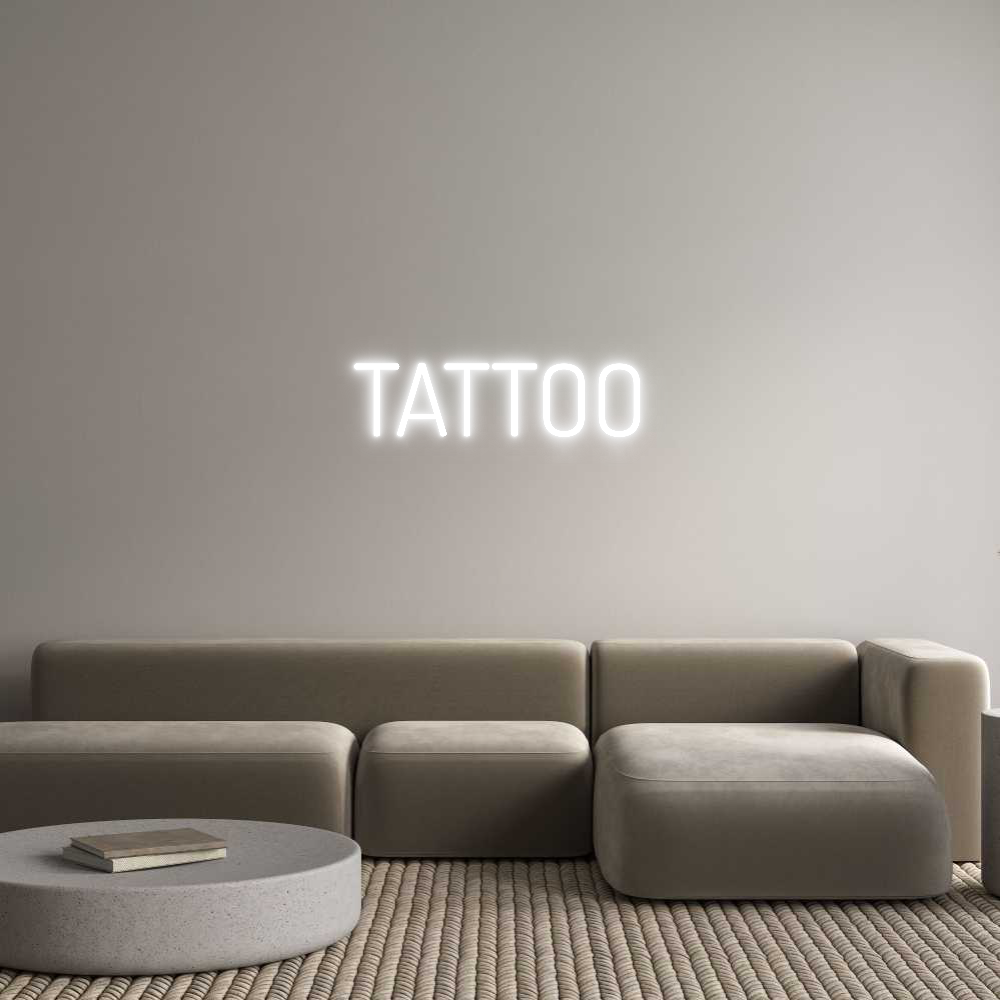 Custom Neon Text - TATTOO