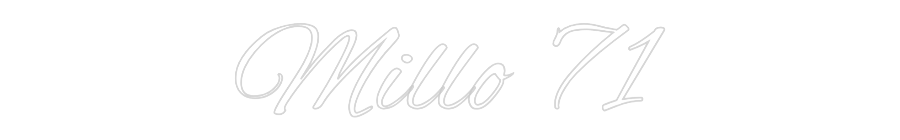 Custom Neon Text - Millo 71