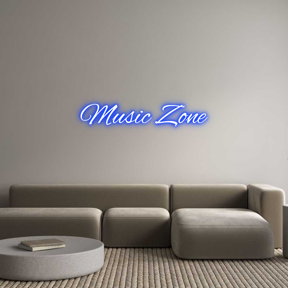 Custom Neon Text - Music Zone