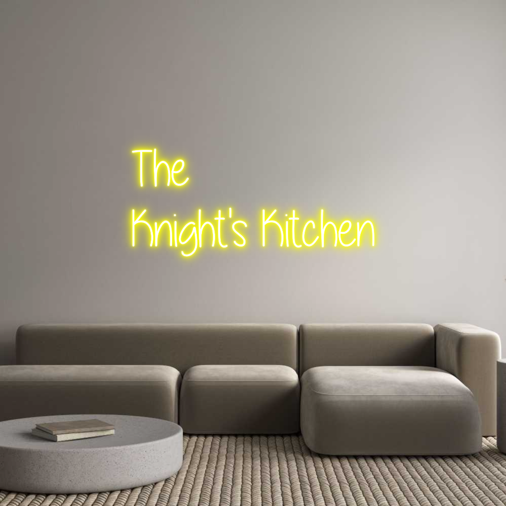 Custom Neon Text - The
Knight's...