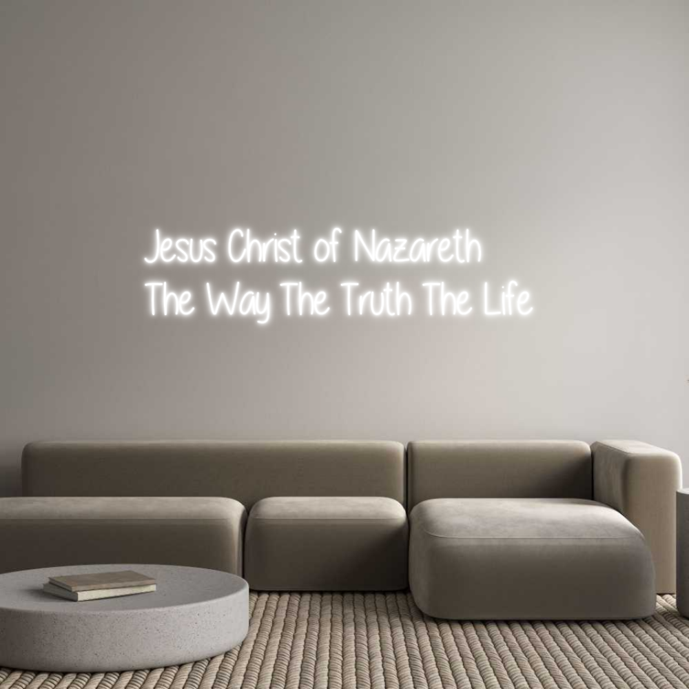 Custom Neon Text - Jesus Christ ...