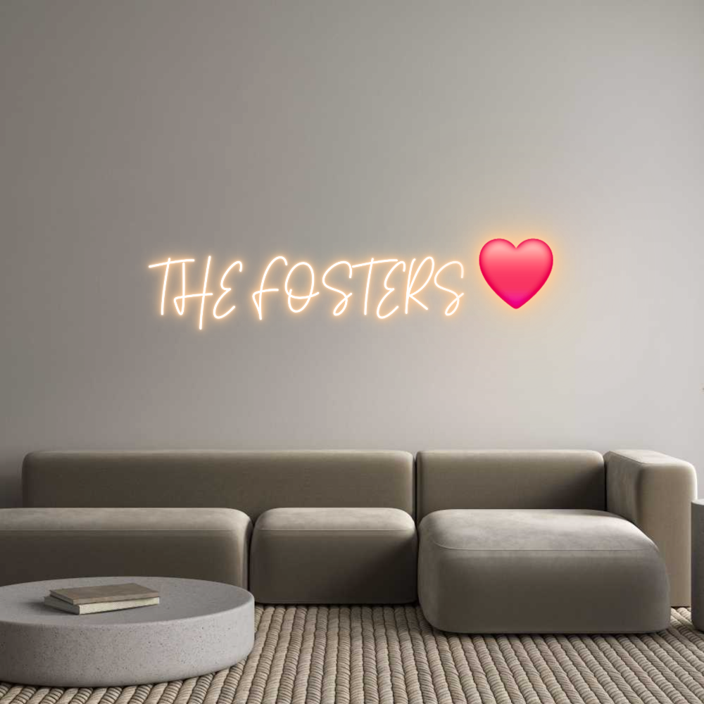 Custom Neon Text - THE FOSTERS ❤️