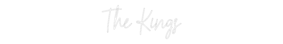 Custom Neon Text - The Kings