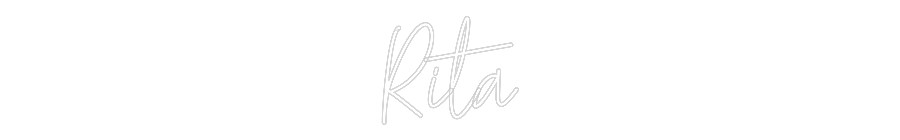 Custom Neon Text - Rita