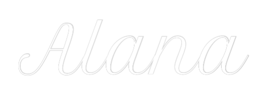 Custom Neon Text - Alana