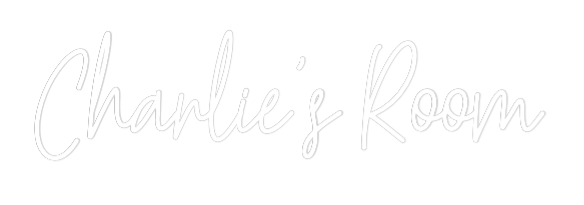 Custom Neon Text - Charlie's Room