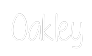 Custom Neon Text - Oakley