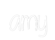 Custom Neon Text - amy