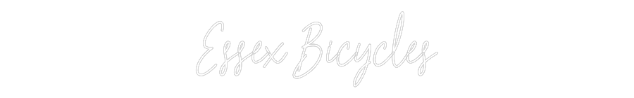 Custom Neon Text - Essex Bicycles