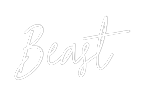 Custom Neon Text - Beast