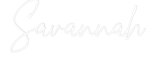 Custom Neon Text - Savannah