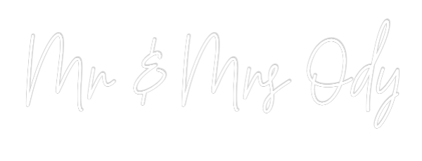 Custom Neon Text - Mr & Mrs Ody